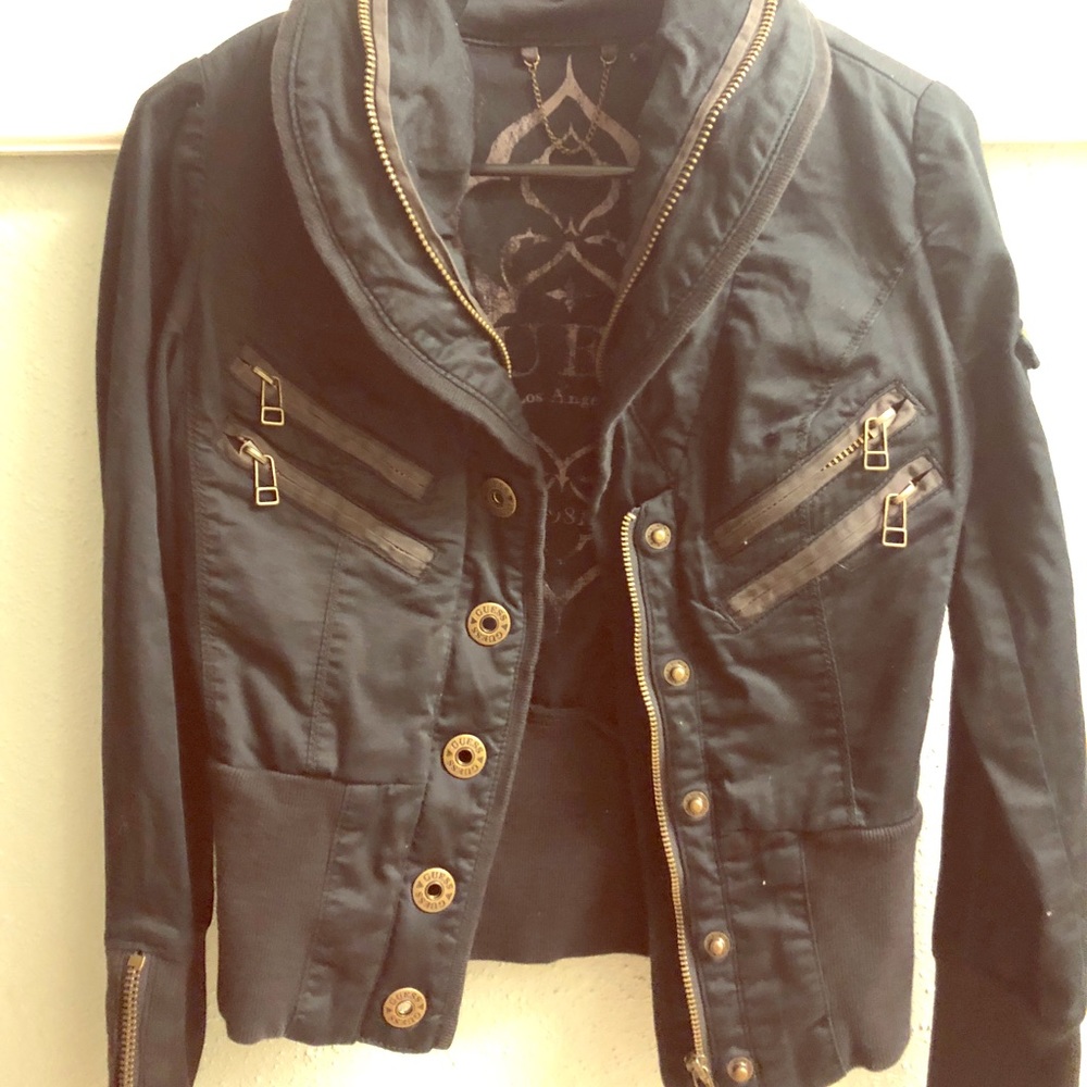 Black Guess Fitted Jacket